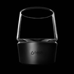 Nesh // Glass Tumbler With Chilled Coaster // Set Of 2