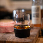 Nesh // Glass Tumbler With Chilled Coaster // Set Of 2