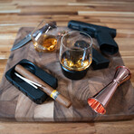 Nesh // Glass Tumbler With Chilled Coaster // Set Of 2