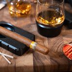 Nesh // Glass Tumbler With Chilled Coaster // Set Of 2