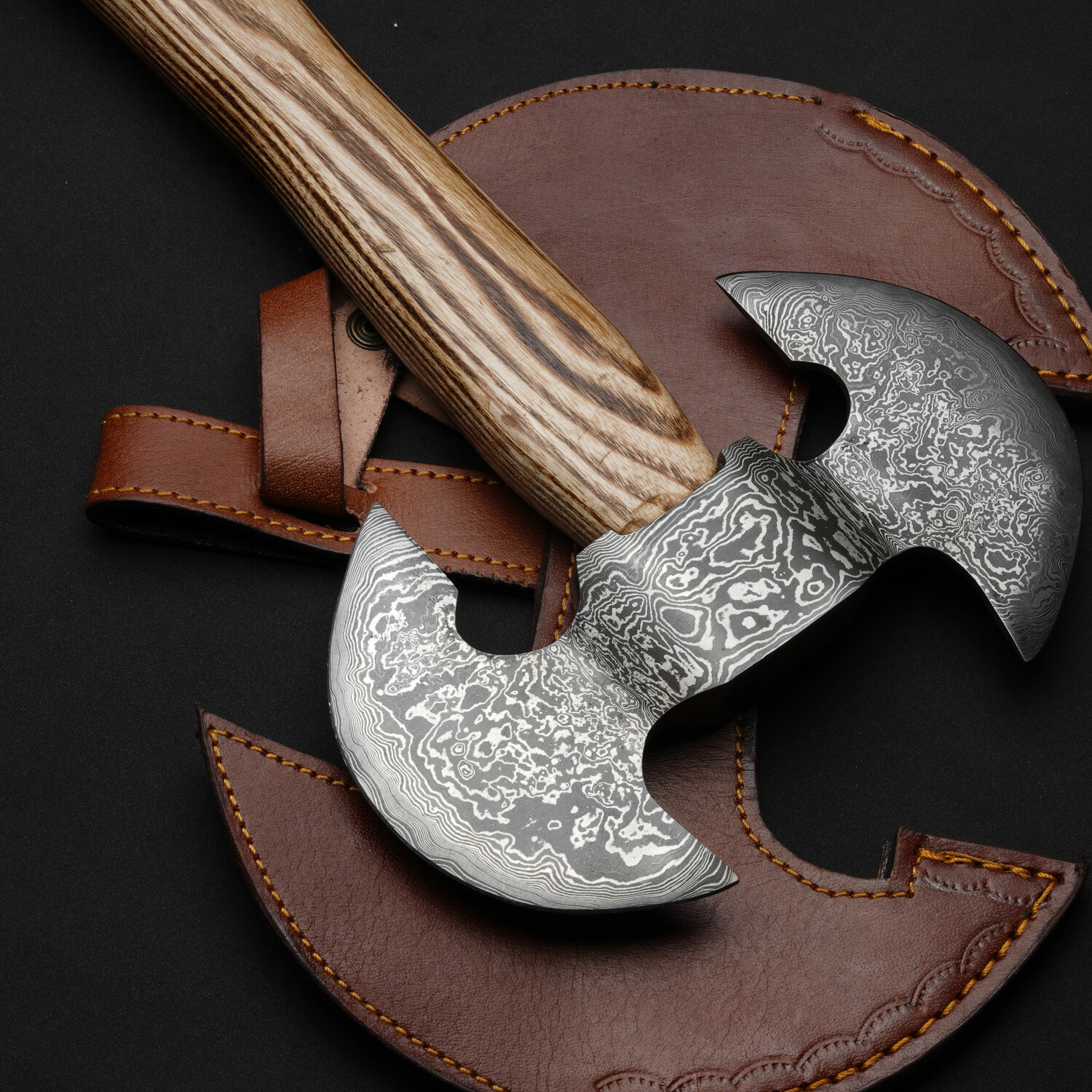 Damascus Steel Axe // 17 - Strongman Forge - Touch of Modern