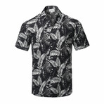 ZinoVizo // Cassis Modern Slim Fit Button Up Shirts // Black (2XL)