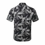 ZinoVizo // Cassis Modern Slim Fit Button Up Shirts // Black (2XL)