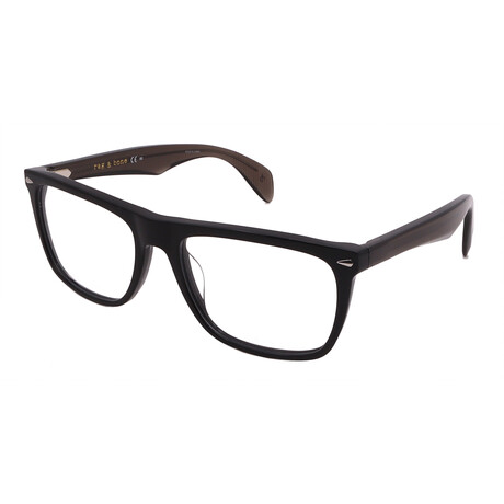 Rag & Bone // Men's RNB7001 0807 Square Optical Frames // Black