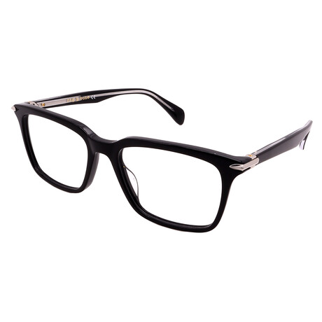 Rag & Bone // Men's RNB7030 0807 Square Optical Frames // Black