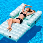 Modul'Air 3-in-1 Inflatable Armchair / Pool Float / Lounger (Aquamarine)