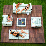 Modul'Air 3-in-1 Inflatable Sofa / Pool Float / Double Lounger (Matte Black)