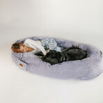 Plufl Human Dog Bed // Arctic Gray