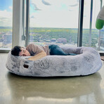 Plufl Human Dog Bed // Arctic Gray