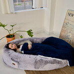 Plufl Human Dog Bed // Arctic Gray