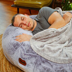 Plufl Human Dog Bed // Arctic Gray