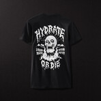 Hydrate Or Die Tee // Black (S)