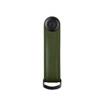 Saffiano Leather Key Organizer (Olive)