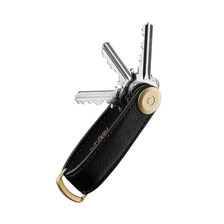Saffiano Leather Key Organizer (Olive)