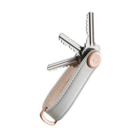 Leather Key Organizer // Rose Gold Hardware (Blush)