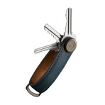 Crazy Horse Leather Key Organizer (Obsidian + Red)