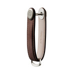 Leather Key Organizer // Silver Hardware (Cognac + Tan)
