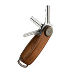 Crazy Horse Leather Key Organizer (Obsidian + Red)