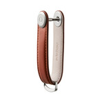 Leather Key Organizer // Silver Hardware (Cognac + Tan)