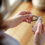 Leather Key Organizer // Rose Gold Hardware (Blush)