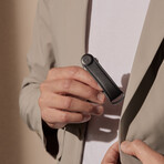 Pebbled Leather Key Organizer (Amber)