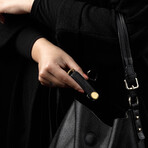 Saffiano Leather Key Organizer (Olive)