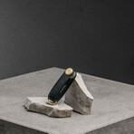 Saffiano Leather Key Organizer (Olive)