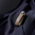 Pebbled Leather Key Organizer (Amber)