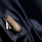 Pebbled Leather Key Organizer (Amber)