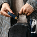 Saffiano Leather Key Organizer (Olive)