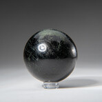 Genuine Polished Black Tourmaline 2" Sphere With Acrylic Display Stand