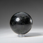 Genuine Polished Black Tourmaline 2" Sphere With Acrylic Display Stand