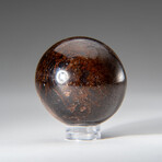 Genuine Polished Garnet 1.5" Sphere With Acrylic Display Stand