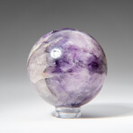 Genuine Polished Amethyst 2" Sphere With Acrylic Display Stand