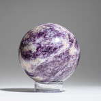 Genuine Polished Lepidolite 2.5" Sphere With Acrylic Display Stand