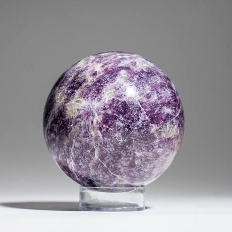 Genuine Polished Lepidolite 2.5" Sphere With Acrylic Display Stand