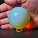 Genuine Polished Opalite 1" Sphere With Acrylic Display Stand