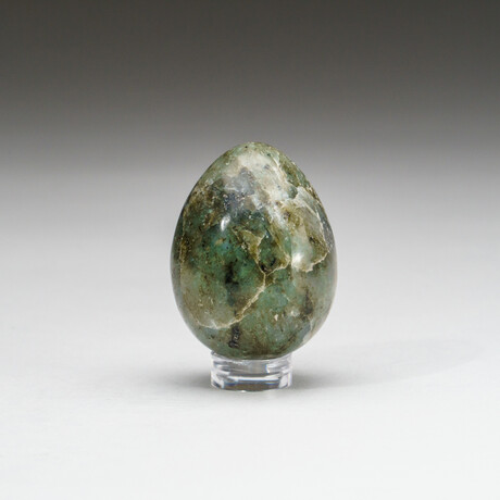 Genuine Polished Labradorite Egg with Velvet Pouch // Small