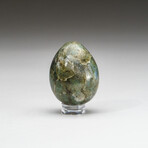 Genuine Polished Labradorite Egg with Velvet Pouch // Small