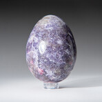 Genuine Polished Lepidolite 2.5" Egg With Acrylic Display Stand