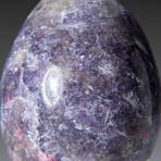 Genuine Polished Lepidolite 2.5" Egg With Acrylic Display Stand