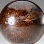 Genuine Polished Garnet 1.5" Sphere With Acrylic Display Stand