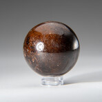 Genuine Polished Garnet 1.5" Sphere With Acrylic Display Stand