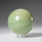 Genuine Polished Green Adventurine 2" Sphere With Acrylic Display Stand