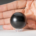 Genuine Polished Pyrite Stone 1.25" Sphere With Acrylic Display Stand