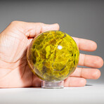 Genuine Polished Green Opal 2.25" Sphere With Acrylic Display Stand