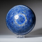 Genuine Polished Lapis Lazuli Sphere With Acrylic Display Stand // 5.2lb