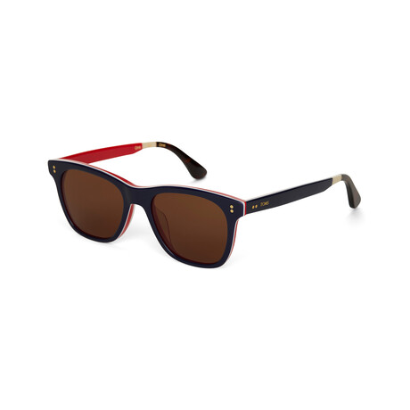 Fitzpatrick // Navy Lamination + Solid Brown // Polarized