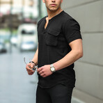 V-Neck Shirt // Black (S)