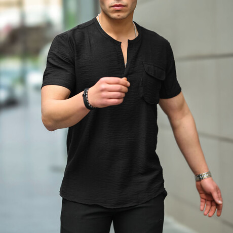 V-Neck Shirt // Black (S)